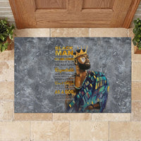 Black Man Africa Rubber Doormat Naturally King - Wonder Print Shop