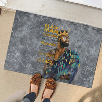Black Man Africa Rubber Doormat Naturally King - Wonder Print Shop