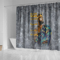 Black Man Africa Shower Curtain Naturally King