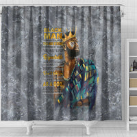 Black Man Africa Shower Curtain Naturally King
