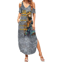 Black Man Africa Summer Maxi Dress Naturally King - Wonder Print Shop
