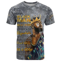 Black Man Africa T Shirt Naturally King - Wonder Print Shop