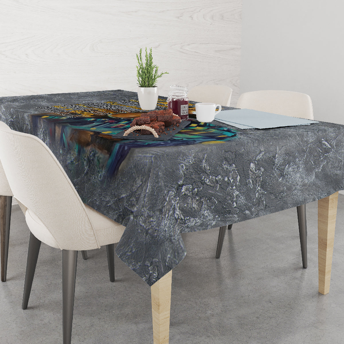Black Man Africa Tablecloth Naturally King - Wonder Print Shop