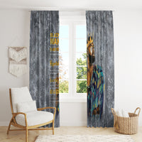 Black Man Africa Window Curtain Naturally King - Wonder Print Shop