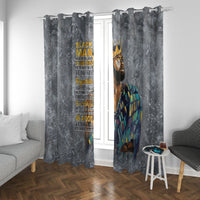 Black Man Africa Window Curtain Naturally King - Wonder Print Shop