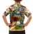 Anguilla Family Matching Summer Maxi Dress and Hawaiian Shirt Geographic Coordinate Anchor - Turlte Tropical