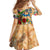 Anguilla Family Matching Summer Maxi Dress and Hawaiian Shirt Geographic Coordinate Anchor - Turlte Tropical