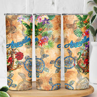 Anguilla Skinny Tumbler Geographic Coordinate Anchor - Turlte Tropical