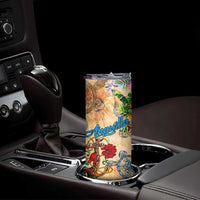 Anguilla Skinny Tumbler Geographic Coordinate Anchor - Turlte Tropical