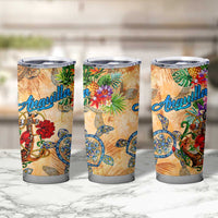 Anguilla Tumbler Cup Geographic Coordinate Anchor - Turlte Tropical