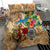 Aruba Bedding Set Geographic Coordinate Anchor - Turlte Tropical
