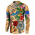 Aruba Button Sweatshirt Geographic Coordinate Anchor - Turlte Tropical