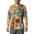 Aruba Button Sweatshirt Geographic Coordinate Anchor - Turlte Tropical