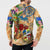 Aruba Button Sweatshirt Geographic Coordinate Anchor - Turlte Tropical