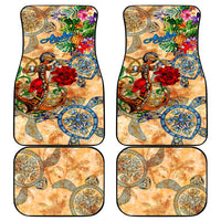 Aruba Car Mats Geographic Coordinate Anchor - Turlte Tropical