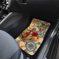 Aruba Car Mats Geographic Coordinate Anchor - Turlte Tropical