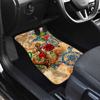 Aruba Car Mats Geographic Coordinate Anchor - Turlte Tropical