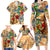 Aruba Family Matching Long Sleeve Bodycon Dress and Hawaiian Shirt Geographic Coordinate Anchor - Turlte Tropical