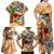 Aruba Family Matching Off Shoulder Maxi Dress and Hawaiian Shirt Geographic Coordinate Anchor - Turlte Tropical
