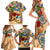 Aruba Family Matching Short Sleeve Bodycon Dress and Hawaiian Shirt Geographic Coordinate Anchor - Turlte Tropical