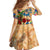Aruba Family Matching Summer Maxi Dress and Hawaiian Shirt Geographic Coordinate Anchor - Turlte Tropical