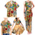 Aruba Family Matching Tank Maxi Dress and Hawaiian Shirt Geographic Coordinate Anchor - Turlte Tropical