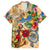 Aruba Hawaiian Shirt Geographic Coordinate Anchor - Turlte Tropical