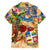 Aruba Hawaiian Shirt Geographic Coordinate Anchor - Turlte Tropical