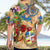Aruba Hawaiian Shirt Geographic Coordinate Anchor - Turlte Tropical
