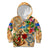 Aruba Kid Hoodie Geographic Coordinate Anchor - Turlte Tropical