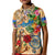 Aruba Kid Polo Shirt Geographic Coordinate Anchor - Turlte Tropical