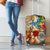 Aruba Luggage Cover Geographic Coordinate Anchor - Turlte Tropical