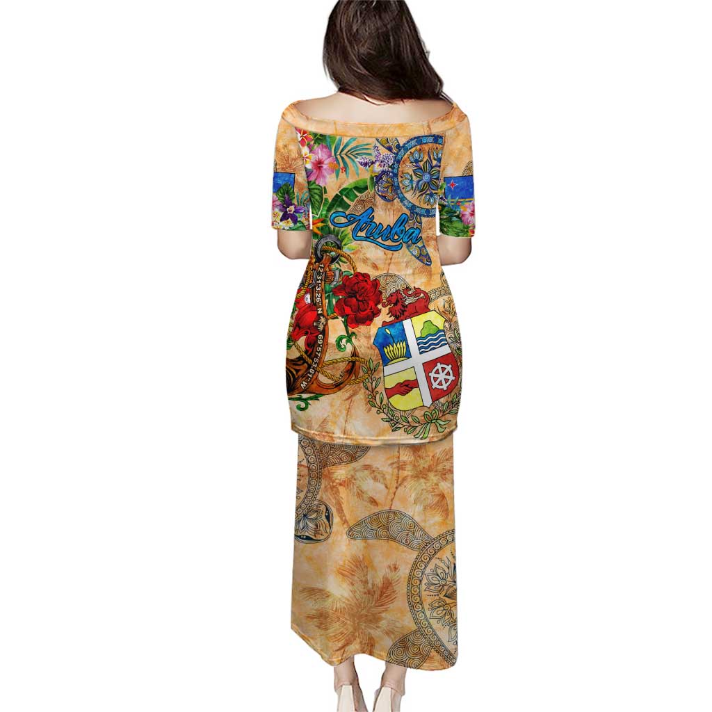 Aruba Puletasi Geographic Coordinate Anchor - Turlte Tropical