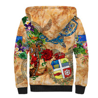 Aruba Sherpa Hoodie Geographic Coordinate Anchor - Turlte Tropical