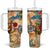 Aruba Tumbler With Handle Geographic Coordinate Anchor - Turlte Tropical