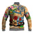 Bermuda Baseball Jacket Geographic Coordinate Anchor - Turlte Tropical