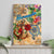 Bermuda Canvas Wall Art Geographic Coordinate Anchor - Turlte Tropical