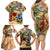 Bermuda Family Matching Long Sleeve Bodycon Dress and Hawaiian Shirt Geographic Coordinate Anchor - Turlte Tropical