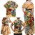 Bermuda Family Matching Off Shoulder Maxi Dress and Hawaiian Shirt Geographic Coordinate Anchor - Turlte Tropical