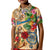 Bermuda Kid Polo Shirt Geographic Coordinate Anchor - Turlte Tropical