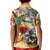 Bermuda Kid Polo Shirt Geographic Coordinate Anchor - Turlte Tropical