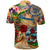 Bermuda Polo Shirt Geographic Coordinate Anchor - Turlte Tropical