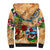 Bermuda Sherpa Hoodie Geographic Coordinate Anchor - Turlte Tropical
