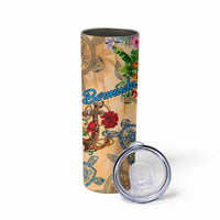 Bermuda Skinny Tumbler Geographic Coordinate Anchor - Turlte Tropical