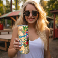 Bermuda Skinny Tumbler Geographic Coordinate Anchor - Turlte Tropical