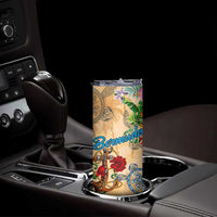 Bermuda Skinny Tumbler Geographic Coordinate Anchor - Turlte Tropical