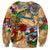 Bermuda Sweatshirt Geographic Coordinate Anchor - Turlte Tropical