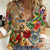 Bermuda Women Casual Shirt Geographic Coordinate Anchor - Turlte Tropical