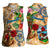 Bermuda Women Sleeveless Polo Shirt Geographic Coordinate Anchor - Turlte Tropical