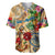 Sint Maarten Baseball Jersey Geographic Coordinate Anchor - Turlte Tropical